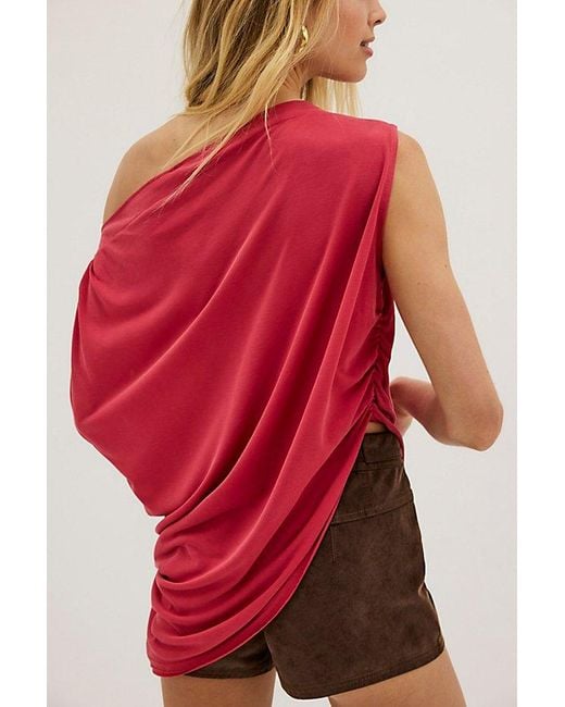 Free People Red Cascadia Tunic