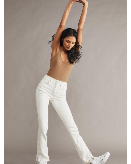 Free People White We The Free Shayla Skinny Flare Jeans