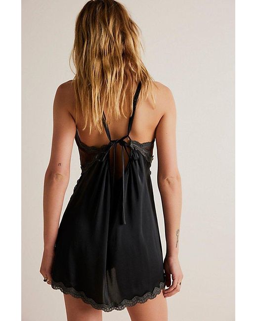 Intimately By Free People Brown On The Rise Mini Slip