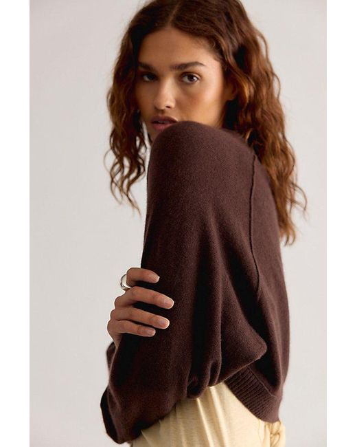 Free People Brown Cashmere Shrug