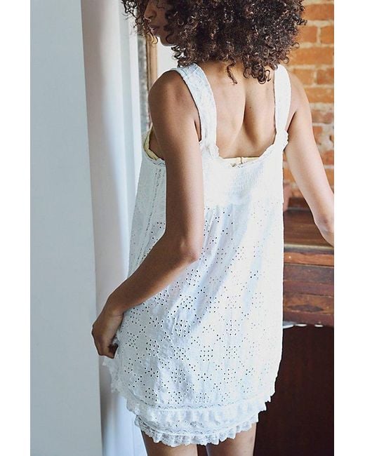 Free People Multicolor Dream Haze Embroidered Nightie