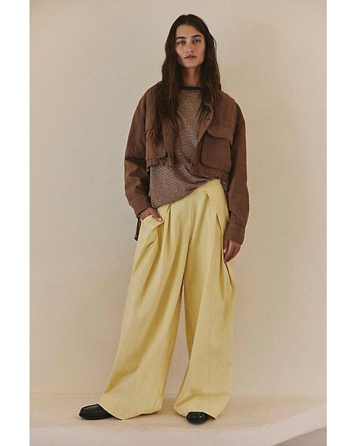 free-est Natural Fallon Pant Set By