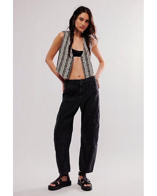 Citizens of Humanity Blue Marcelle Low-Slung Cargo Pants