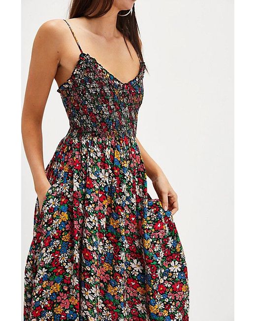 Free People Multicolor Sweet Nothings Midi Dress