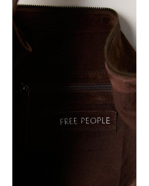 Free People Brown Roma Suede Tote Bag