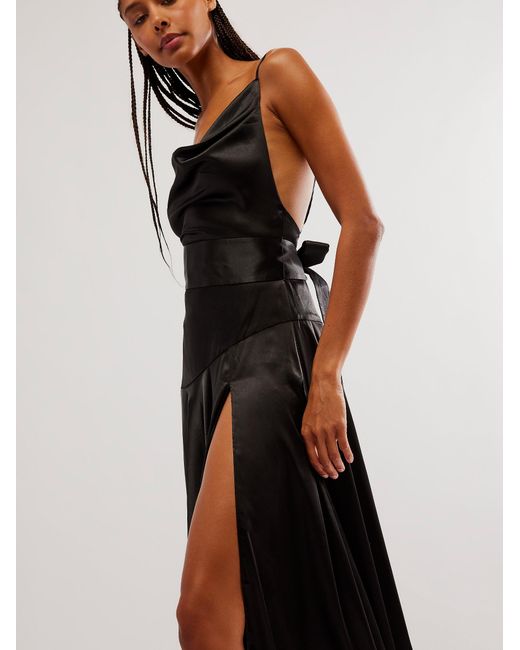 Free People Bronx & Banco Leo Gown in Black | Lyst