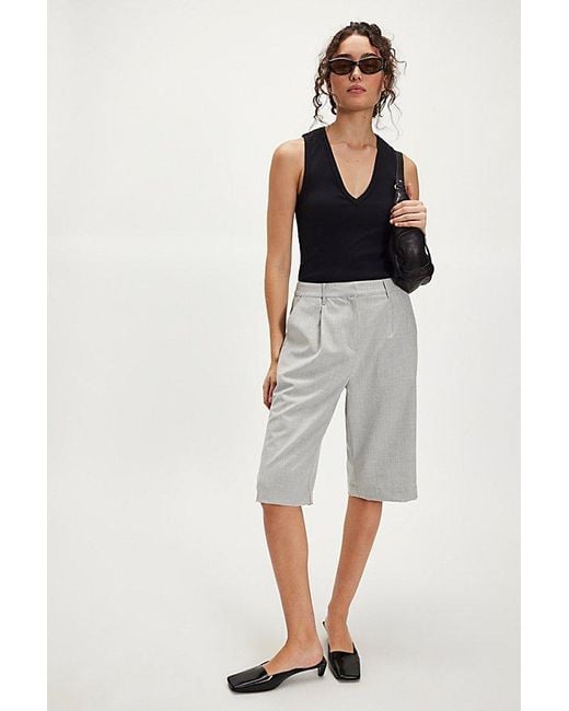 Free People Multicolor Clean Knee Length Trouser Shorts