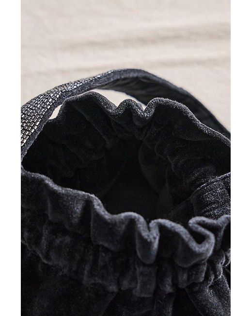 Free People Blue Valentina Velvet Pouch