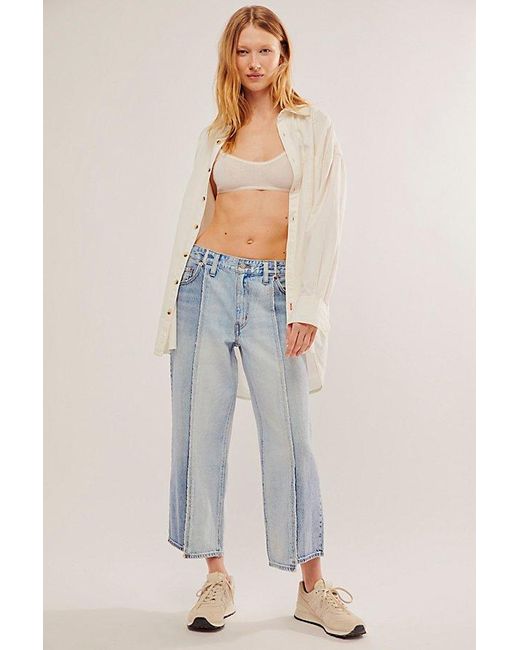 Levi's Blue Recrafted Baggy Dad Jeans
