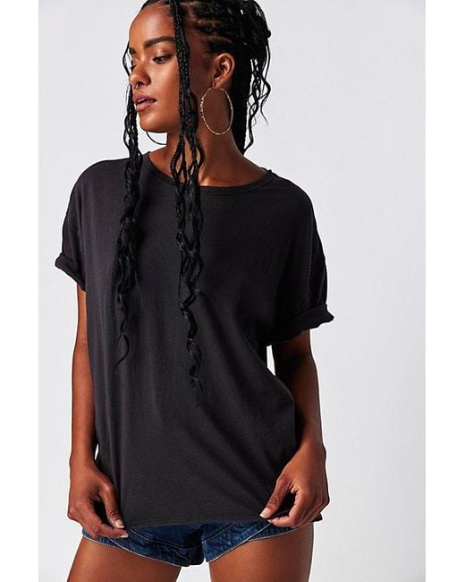 Free People Nina Tee At Free People In Black, Size: Xs