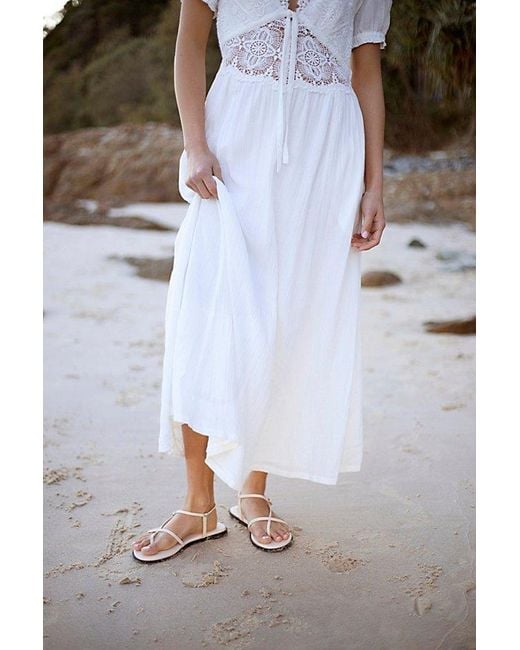 free-est White All You Need Is Lace Midi