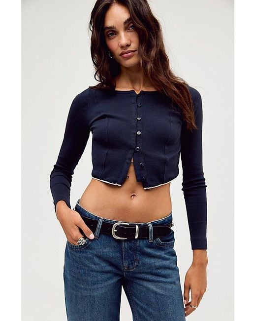 Free People Blue Laverne Set
