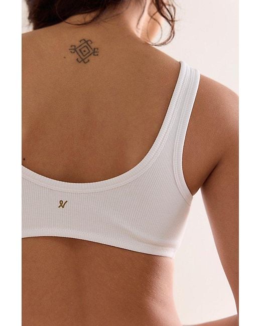 Nudea Brown The Organic Cotton Dip Front Bralette