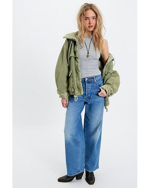 Mother Blue The Delinquent Button Nerdy Jeans