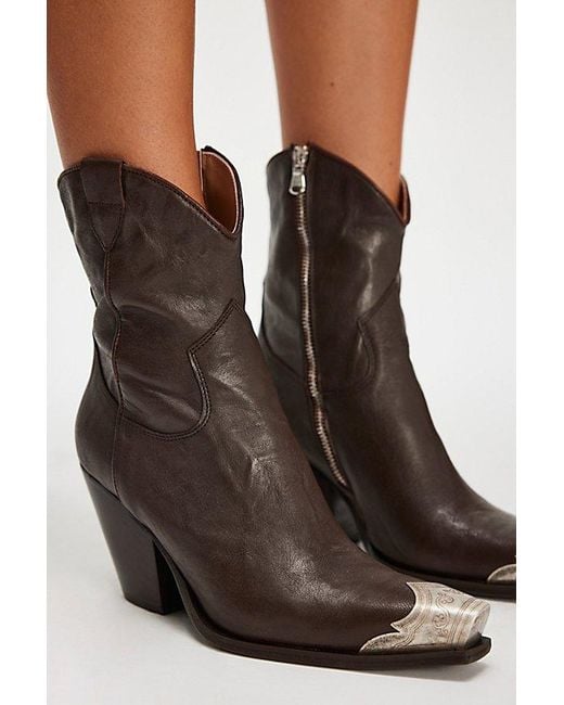 Free People Brayden Western Boots in Blue | Lyst