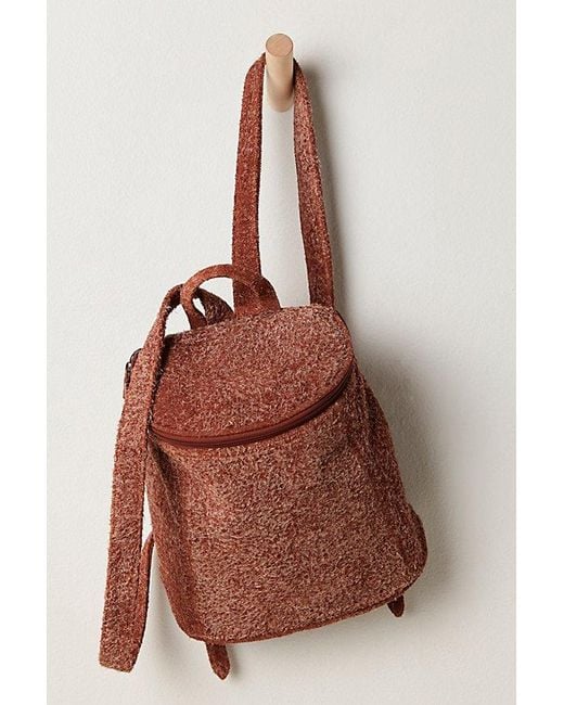 INTENTIONALLY ______ Brown Oregon Brushed Suede Backpack