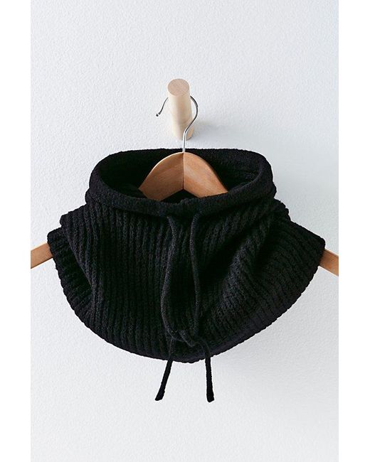 Free People Over My Head Ribbed Balaclava At In Black