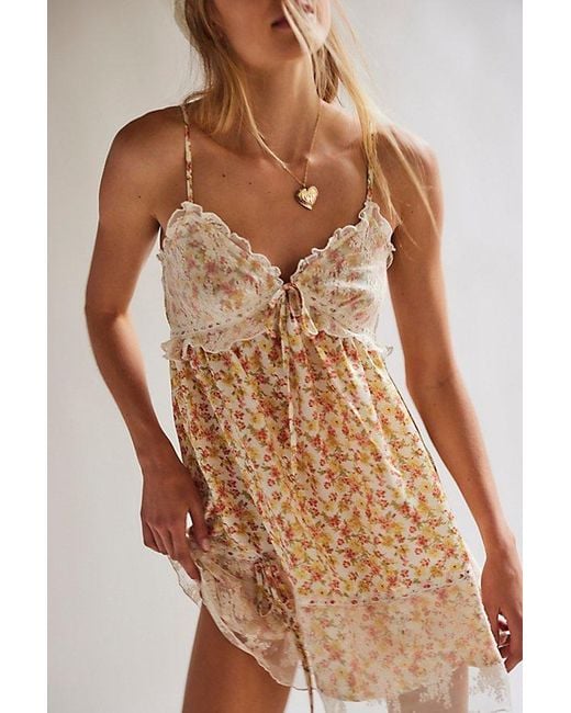Free People Multicolor Tell Me More Mini Slip