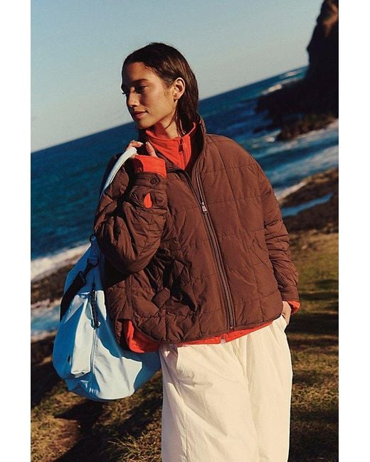 Fp Movement Blue Pippa Packable Puffer Jacket