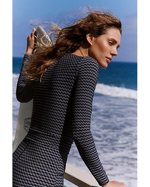 Seea Black Palomar Uv Protection Crop Top Rashguard