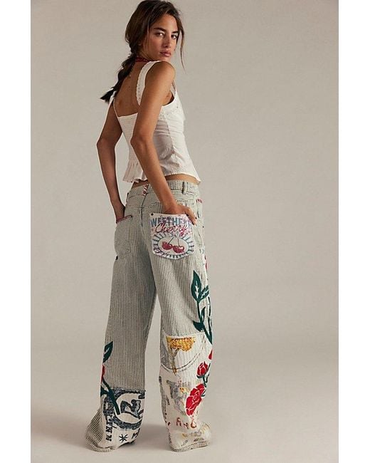 Free People Blue Lost And Found Boyfriend Jeans