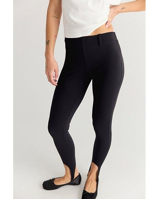 Free People Black Stirrup Slim Pants