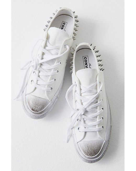 Converse Gray Chuck 70 Low Studded Sneakers