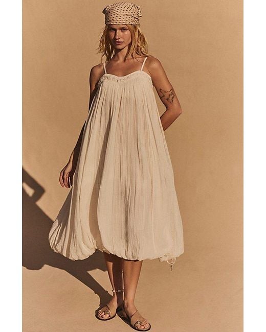 free-est Natural Genevieve Midi Dress By