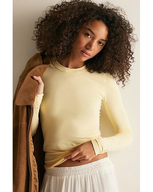 Intimately By Free People Natural So Soft Seamless Modal Long Sleeve By