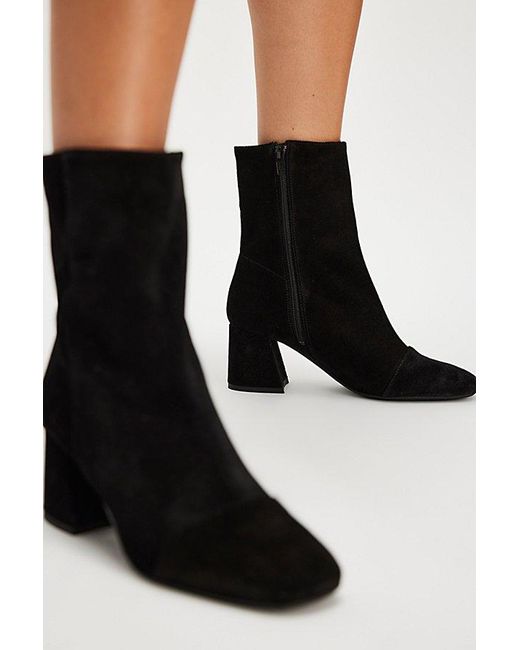 Free People Black Wisteria Suede Ankle Boots