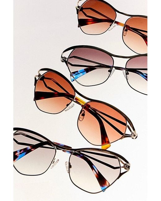 Free People Black Priestly Premium Polarized Sunglasses