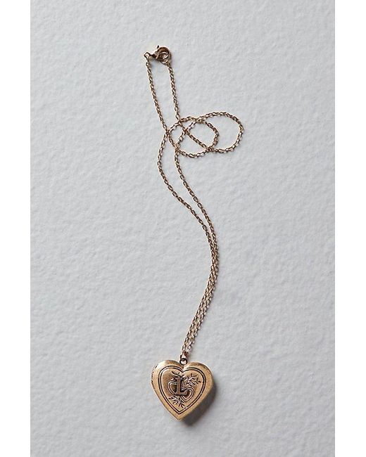 Free People Multicolor Monogram Necklace At In L