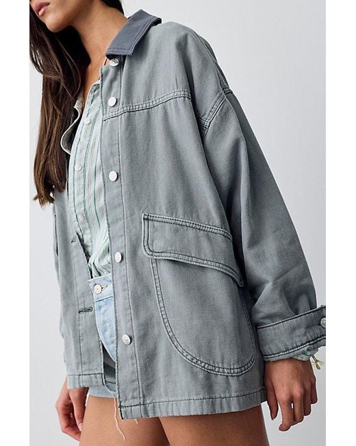 Free People Blue Lemon Denim Jacket