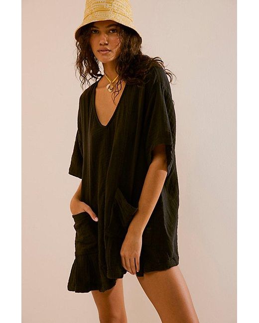 Free People Brown So Lively Romper