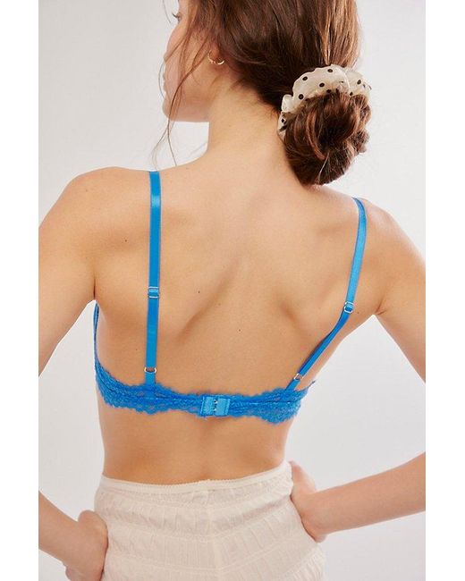Free People Blue Happier Than Ever Bralette