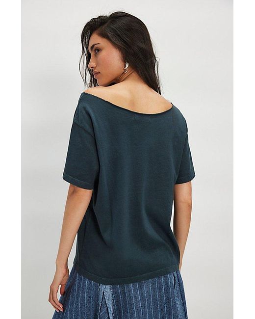 Daydreamer Blue The Stones Stars Off-The-Shoulder Tee By