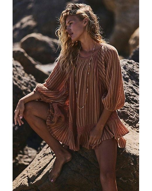 free-est Brown Solena Tunic By
