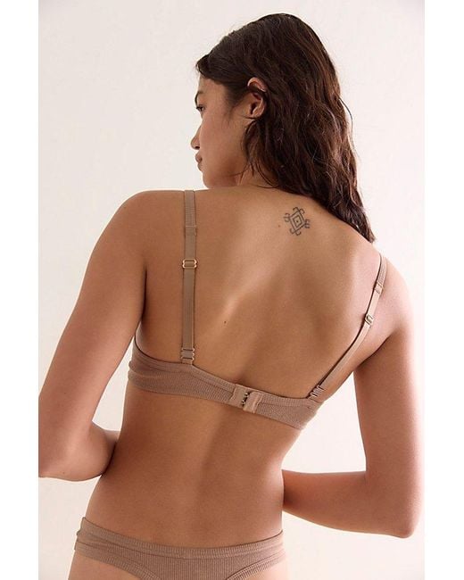 Nudea Brown The Organic Cotton Easy Does It Bralette