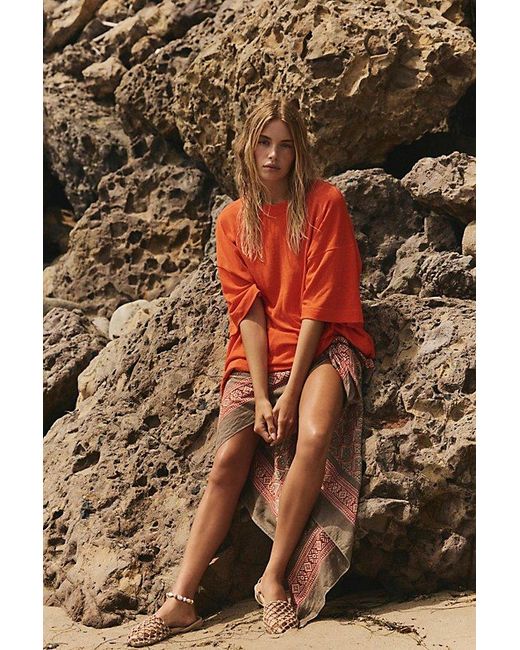free-est Red Essential Extreme Tee Mini Dress By