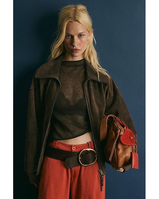 Free People Brown Brando Hip Belt