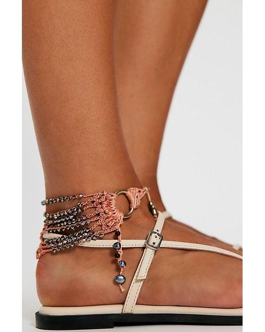 Ariana Ost Brown Jinx Beaded Anklet