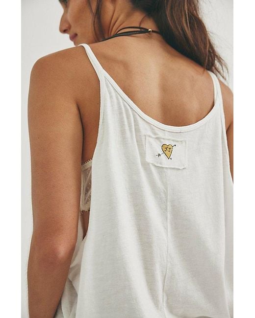 Free People Natural Fp X Juliet Johnstone Shoreside Tank Top