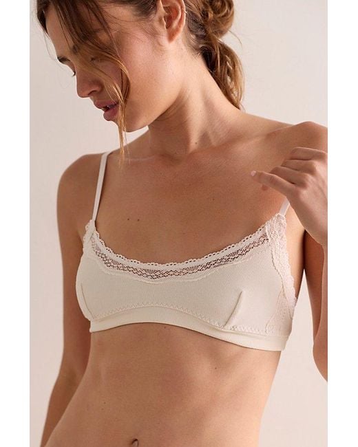 Intimately By Free People Brown Oh My Darling Scoop Neck Bralette By