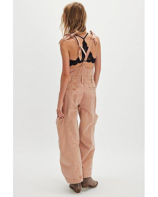 Free People Multicolor Must Have Wide-Leg Overalls