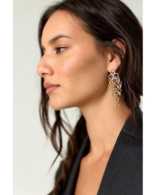 Free People Black Anabel Dangle Earrings