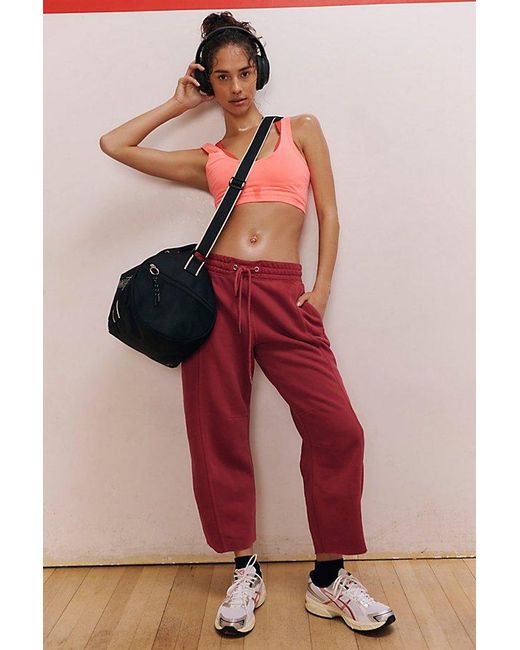 Fp Movement Pink Sprint To The Finish Crop Pants