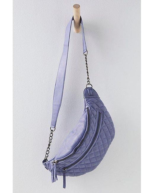 Free People Blue Quin Quilted Sling