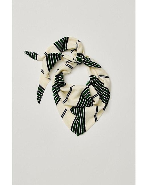 Free People Multicolor Rugby Triangle Scarf