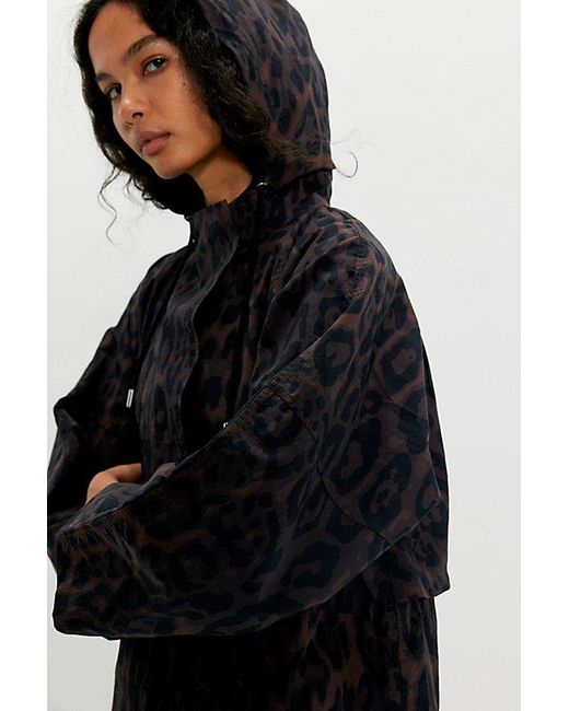 Apparis Black Sky Leopard Windbreaker Jacket