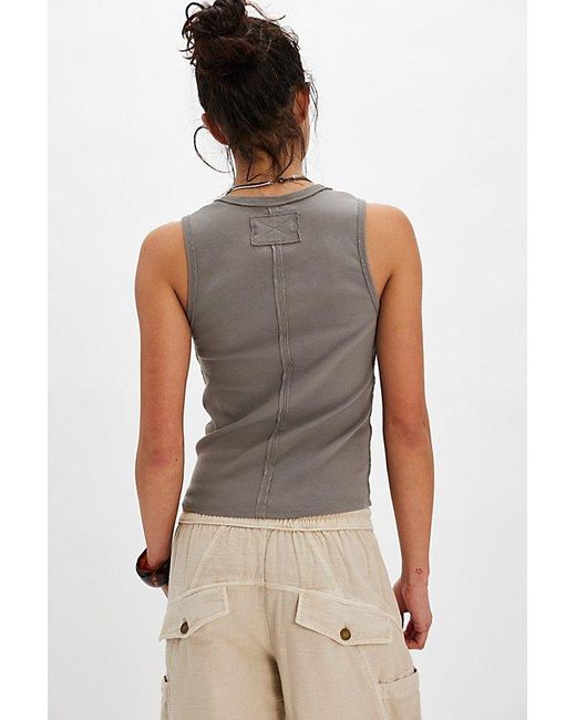 Free People Gray Neria Tank Top